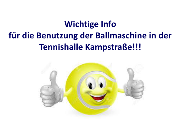 Read more about the article Tennishalle Ballmaschine