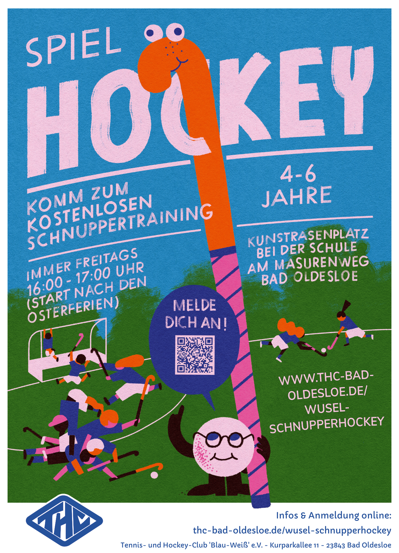 Start nach den Osterferien: Wusel-Schnupperhockey (4-6 Jahre)